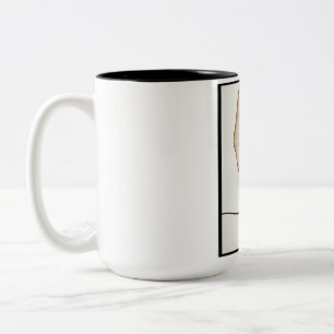 Two-Tone Mok, 15 oz Tweekleurige Koffiemok