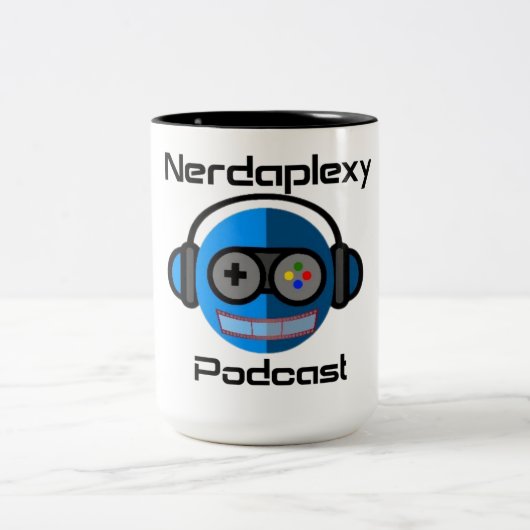 Two-Tone Mok, 15 oz Tweekleurige Koffiemok (Center)