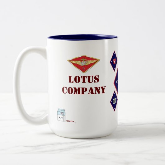 Two-Tone Mok, 15 oz Tweekleurige Koffiemok (Links)