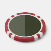 Two-Tone Moss Green Poker Chip –  (Enkel)