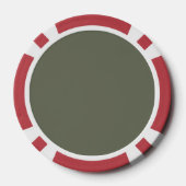 Two-Tone Moss Green Poker Chip –  (Achterkant)
