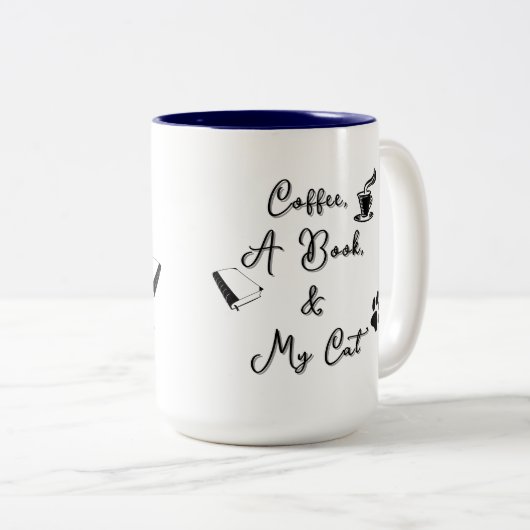 Two-tone Mug 15 oz (blue) (Devant droit)