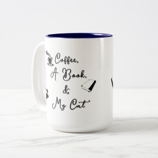 Two-tone Mug 15 oz (blue) (Devant gauche)