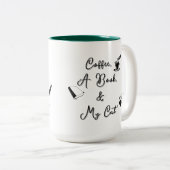 Two-tone Mug 15 oz (dark green) (Devant droit)