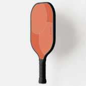 Two Tone Sinaasappel Pickleball Paddle met Naam (Links)