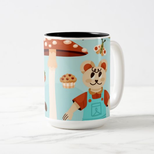 Two-Tone Smooth Finish Coffee Mug (Devant droit)