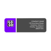 Two Tone - Violet en Grijs Etiket (Voorkant)