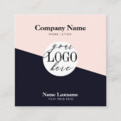 Two Toned Modern Logo Vierkante Visitekaartje (Voorkant)
