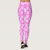 Two Toned Pink Pattern Leggings (Dos)