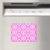 Two Toned Pink Pattern Magnet (In Situ (Lave-vaisselle))