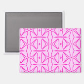 Two Toned Pink Pattern Magnet (Recto/Verso)