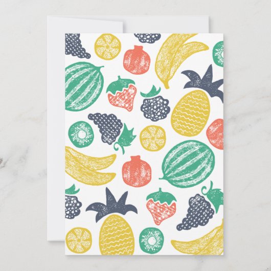 Two-Tti Fruiti tweede verjaardag uitnodiging (Achterkant)