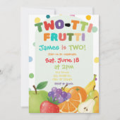 TWO-TTI FRUTTI 2e anniversaire Invitation (Devant)