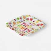 Two-tti Frutti Cutie Fruit 2e verjaardagsfeestje Papieren Bordje (Gebogen)