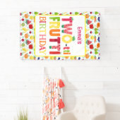 TWO-tti Frutti Cuties 2e verjaardagsfeestje Spandoek (Insitu)