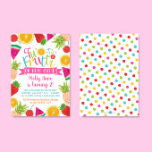 TWO-tti Frutti Hoe Cutie 2e Verjaardag Kaart