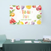 Two-tti frutti zo'n Cutie 2e verjaardag Spandoek (Beurs)