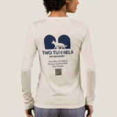 Two Tunnels Women's Long Sleeve  Tri-Blend Shirt (Achterkant)