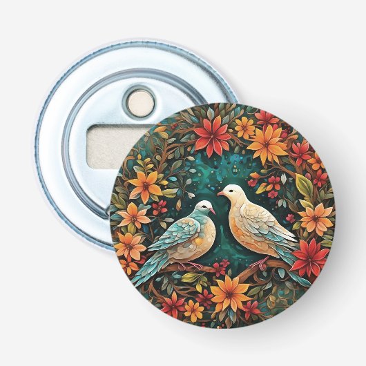 Two Turtle Doves Button Flesopener (Voorkant)
