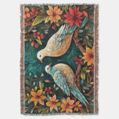 Two Turtle Doves Deken (Voorkant Verticaal)