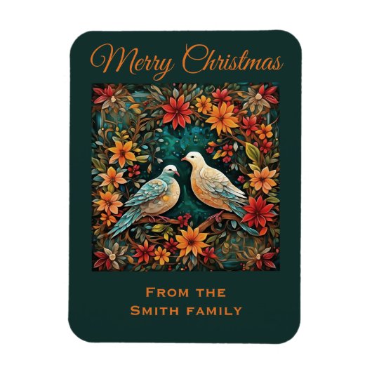 Two Turtle Doves Magneet (Verticaal)