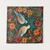 Two Turtle Doves Wandkleed (Voorkant (horizontaal))