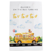 Two Two Two School Bus Medium Cadeauzakje (Achterkant)