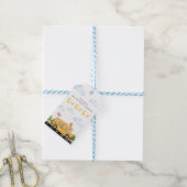 Two Two Two Schoolbus Cadeaulabel (Met Touw)