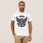 Two Wheels One Heart Biker T-shirt (Voorkant volledig)