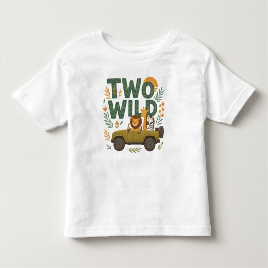 TWO WILD - 2e verjaardag T-shirt voor peuters (Voorkant)