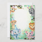 Two Wild Safari 2nd Birthday Kaart (Achterkant)