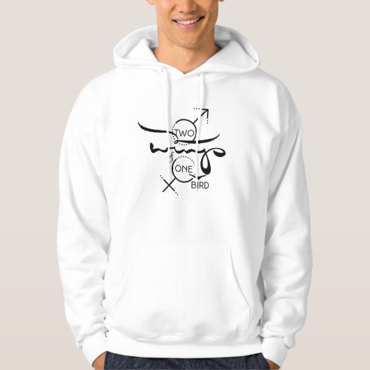 Two Wings Mannen Hoodie (Voorkant)