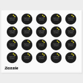 Two yellow dot squash ball custom sport stickers (Feuille)