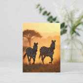 Two Zebras Briefkaart (Staand voorkant)