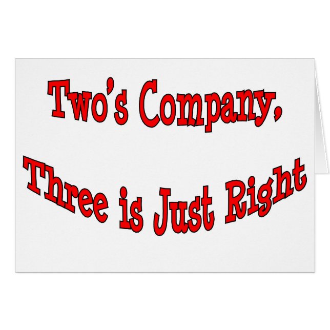 Two's Company... (Voorkant Horizontaal)