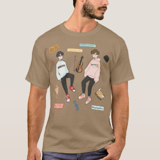 Twoset Violin's Sticker instellen T-shirt