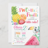 Twotti Fruitti Birthday Uitnodiging (Voorkant)