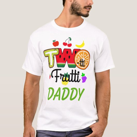 Twotti Fruitti Fille d'anniversaire | T-shirt papa (Devant)