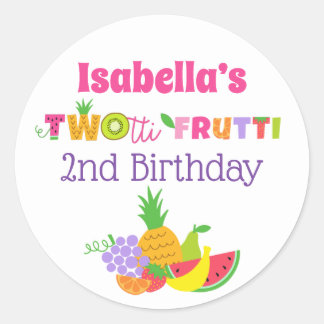 TWOtti Frutti 2e fête d'anniversaire Stickers préf