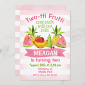 Twotti Frutti 2e Invitation d'anniversaire (Devant / Derrière)