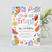 Twotti Frutti 2nd Birthday Invitation (Debout devant)
