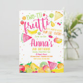 Twotti Frutti Birthday Uitnodiging (Staand voorkant)