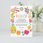 Twotti Frutti Carte de remerciements d'anniversair (Debout devant)