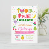 TWOtti Frutti Fruits Anniversaire Invitations (Debout devant)