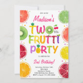 Twotti Frutti Invitation d'anniversaire (Devant)