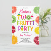 Twotti Frutti Invitation d'anniversaire (Debout devant)