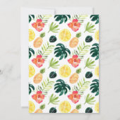 Twotti Frutti Luau Invitation de fête d'anniversai (Dos)