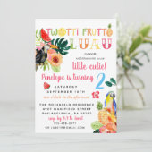 Twotti Frutti Luau Verjaardagsfeest Uitnodiging (Staand voorkant)