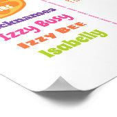 TWOtti Frutti Milestone Board Birthday Poster (Hoek)