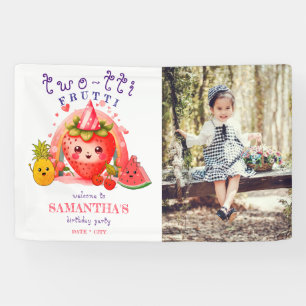TWOTTI Tutti Frutti Zomer Fruit Meisje 2e Verjaard Spandoek